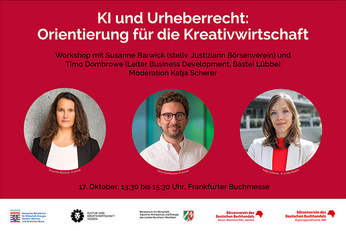 Workshop „KI & Urheberrecht: Orientierung für die Kreativwirtschaft“